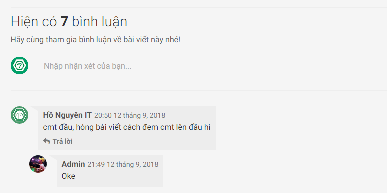 Hướng dẫn đặt khung nhận xét của blog nằm cố định lên trên các nhận xét