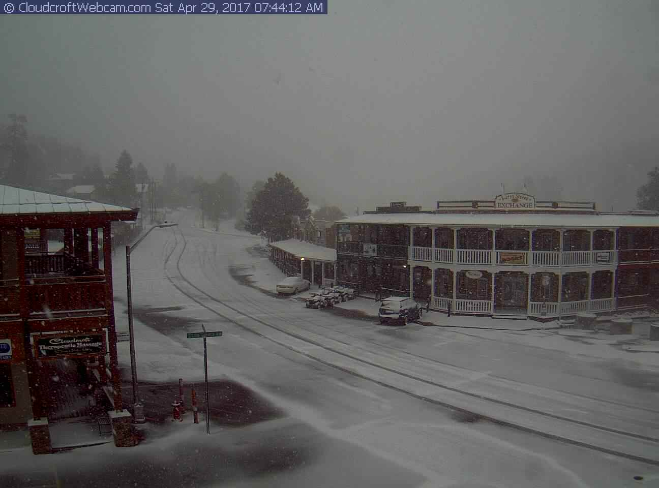 Moderate To Heavy Rainfall & Heavy Snow Falling In New Mexico.