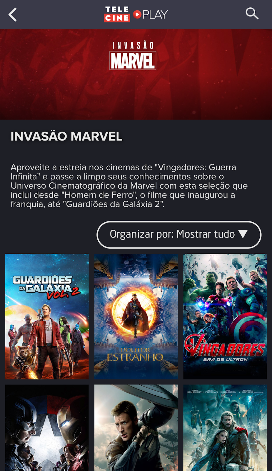 Invasão Marvel no Telecine Play _ blog Mamãe de Salto
