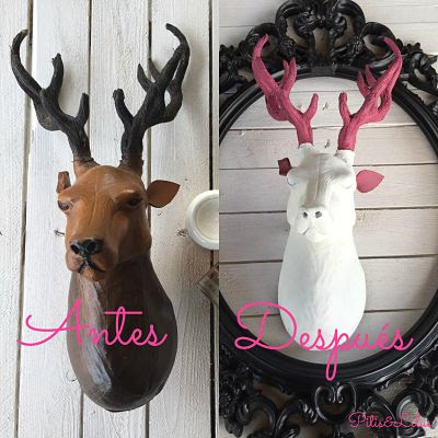 DIY / TUTORIAL CABEZA DE CIERVO CON CHALK PAINT Y SPRAY DIY / TUTORIAL CABEZA DE CIERVO CON CHALK PAINT Y SPRAY