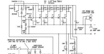 Electronic Schematic 20A Regulated Power Supply 13.8 Volt ...