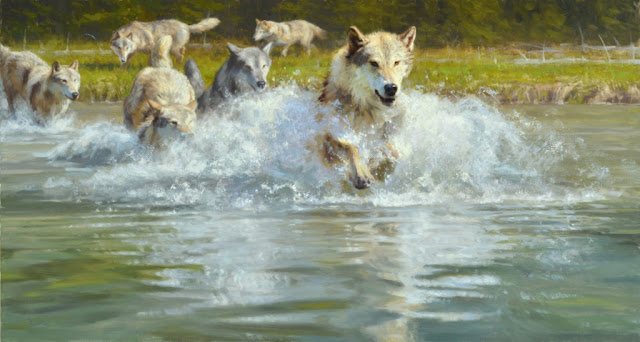by Kyle Sims, "Unleashed" - oil | pinturas, obras de arte, american art. by Kyle Sims, "Unleashed" - oil | pinturas, obras de arte, imagenes bellas de paisajes, american art.