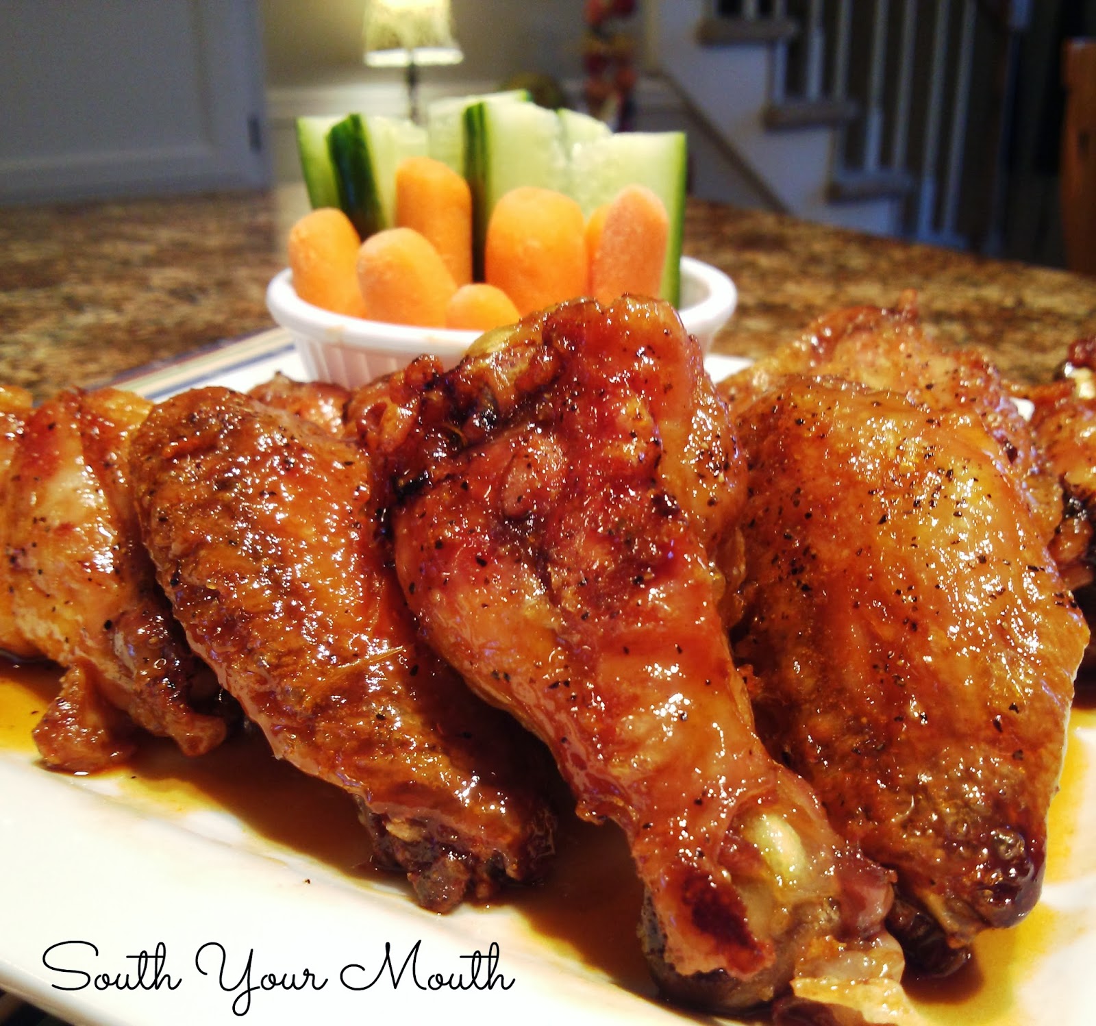 South Your Mouth: Crispy Baked Chicken Wings with Sweet Asian Hot Wing ...
