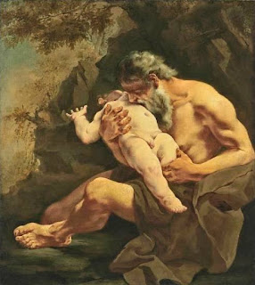 Tu Vas Savoir. Mythologie - Peinture représentant Uranus dévorant ses enfants. Tu Vas Savoir. Mythologie - Peinture représentant Uranus dévorant ses enfants.