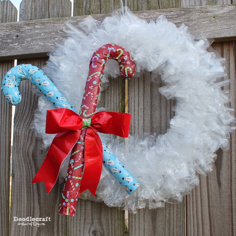 Duck Tape Candy Canes!