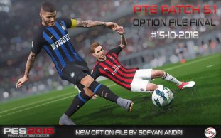 PES 2018 Option File For PTE 5.1 Update 15.10 By Sofyan Andri