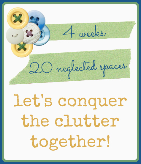 4 weeks, 20 Spaces. Let's Conquer the Clutter together
