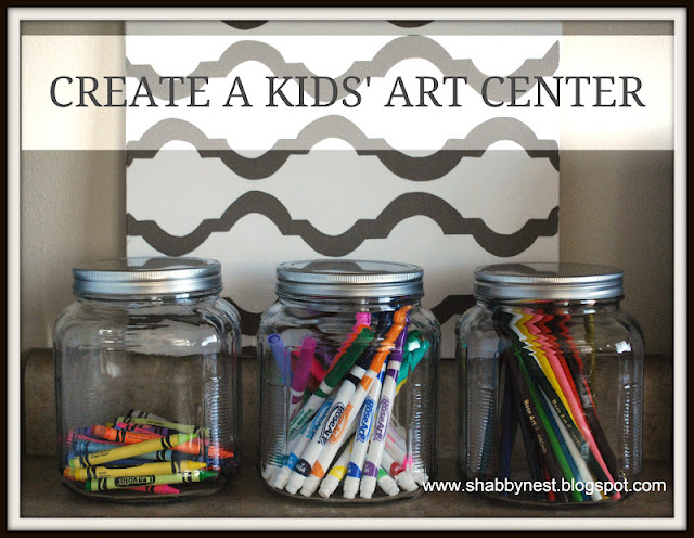 Simple Clutter-Buster: A Kids' Art Center~ - Wendy Hyde Lifestyle