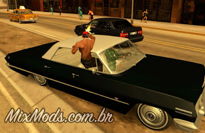 gta sa mod atirar de dentro do carro gangue grove dirige