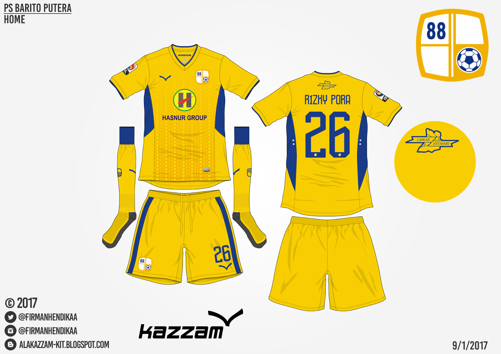 PS Barito Putera (Kazzam) | Alakazzam Kit Design