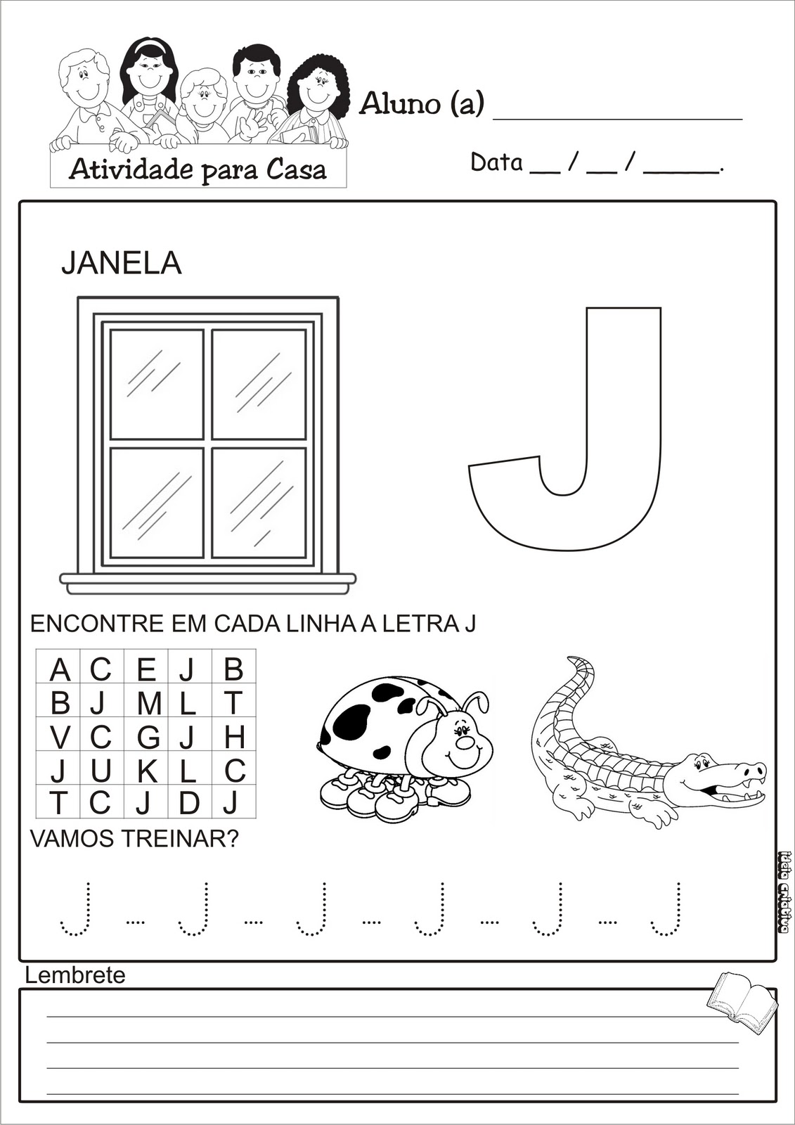 Atividades Com A Letra J Cursiva Para Educação Infantil 75f