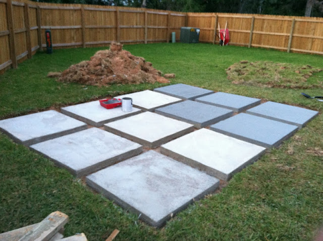 A Roll-Acosta Life: DIY: Back Yard Patio - Part 3 A Roll-Acosta Life: DIY: Back Yard Patio - Part 3 on Concrete Slab Backyard Ideas id=19172