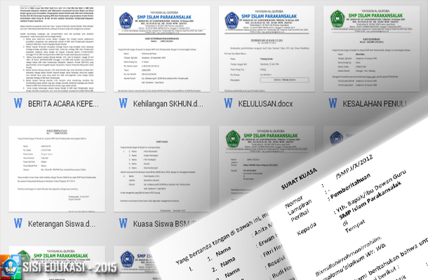 Contoh Berkas Surat Sekolah Format Microsoft Word  Media 