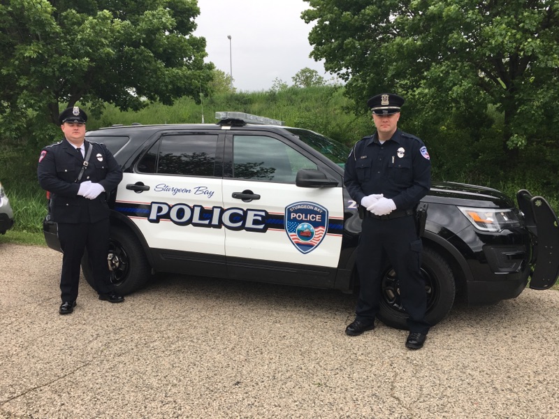 Sturgeon Bay Police Department SBPD Officers attend Memorial