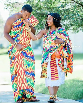 african kente wear for engagement