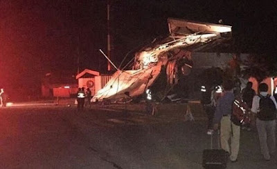 Torre de control del aeropuerto de Manta colapsó cae torre control aeropuerto manta