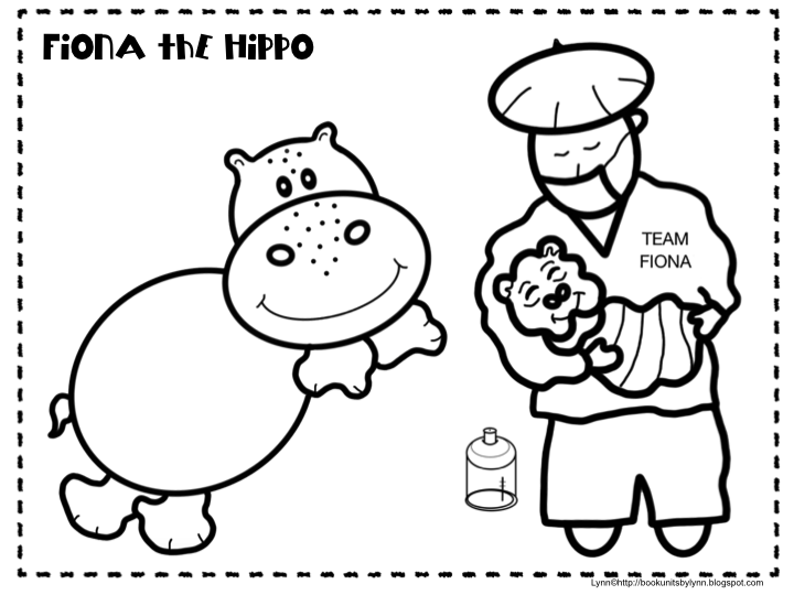 Fiona the Hippo Free Sheet ~ Book Units by Lynn