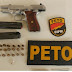 Dupla é presa por porte ilegal de arma de fogo em Santa Maria da Vitória