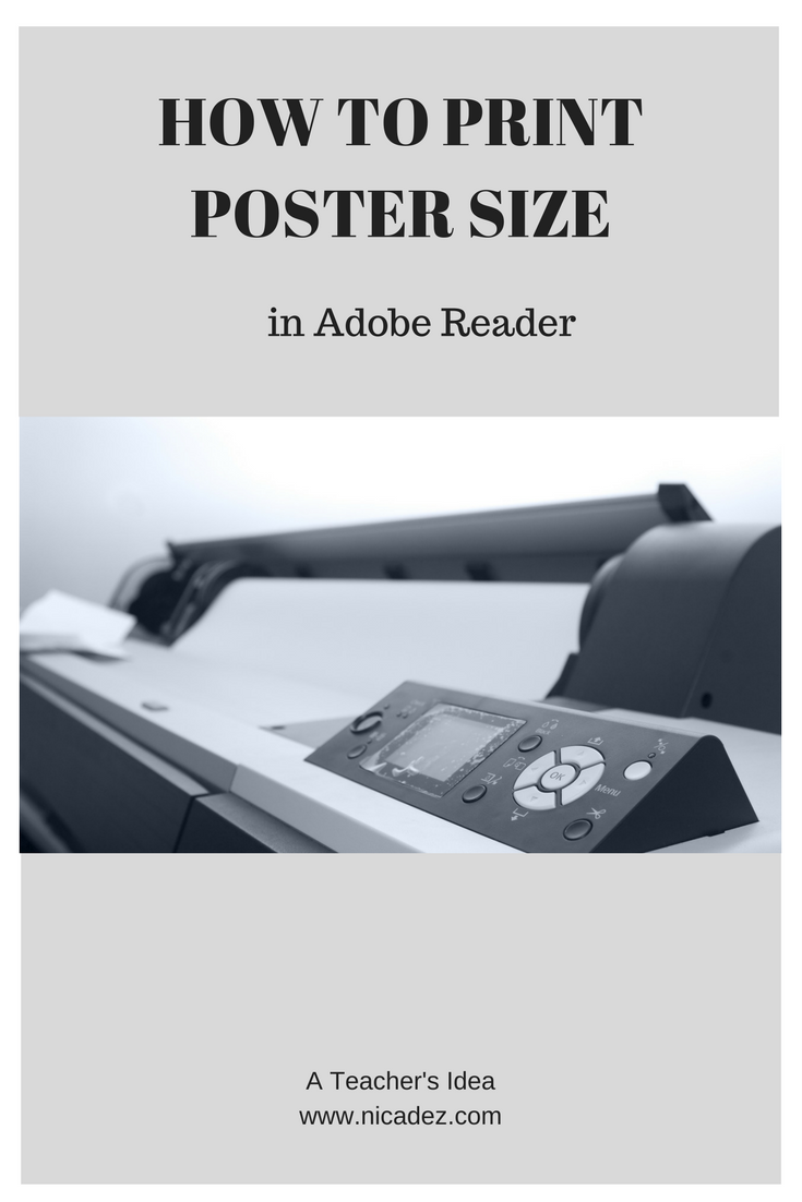 A Teacher s Idea How To Print Poster Size