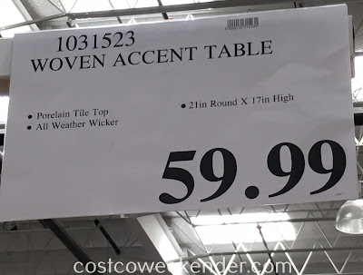Deal for the Woven Accent Table at Costco
