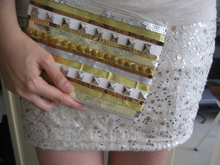 DIY Bolso metalizado