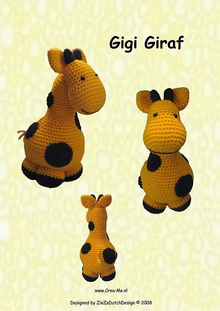 crochet patterns giraffe themed- crochet toys
