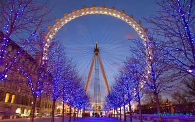 The London Eye at Christmas