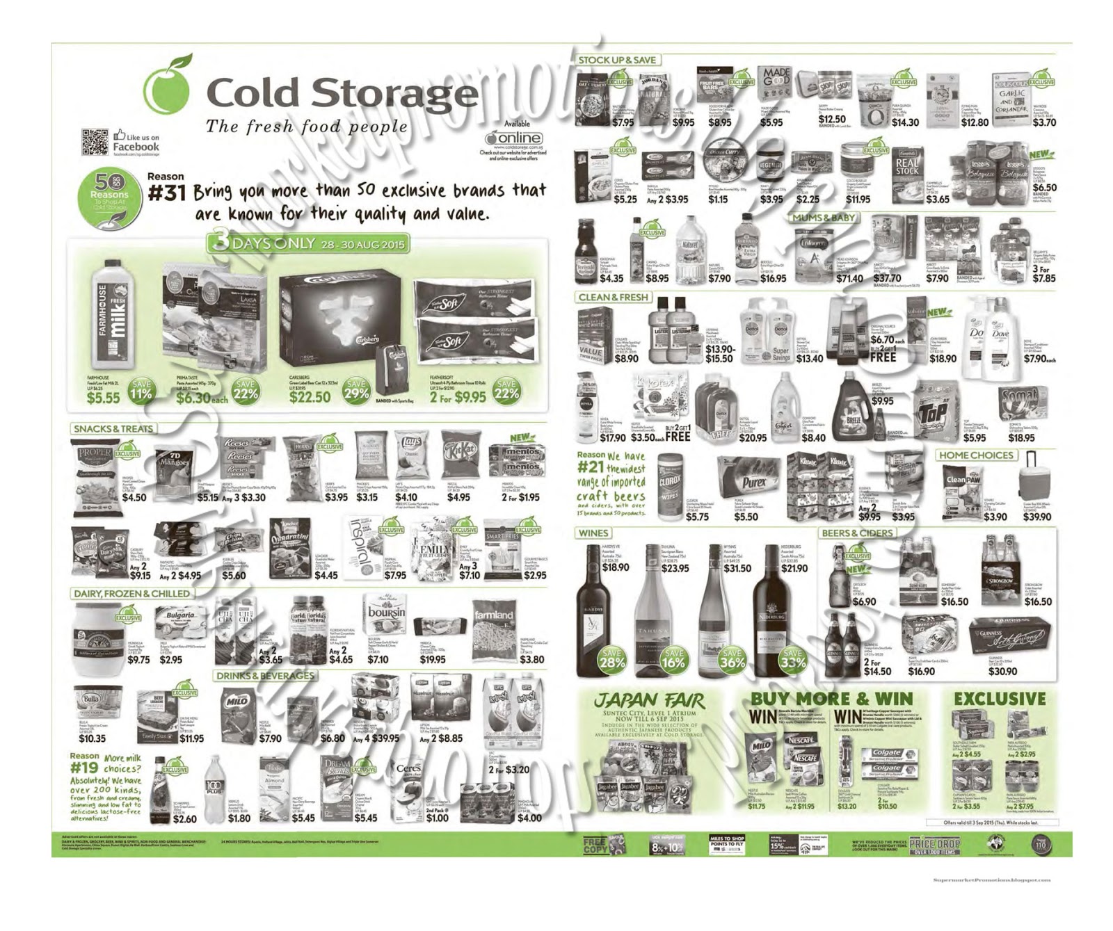 Cold Storage Weekly Promotion 28 August 03 September 2015