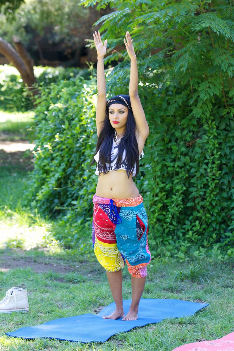 Amazing Photoshoot: Kat Graham in Yoga Positions