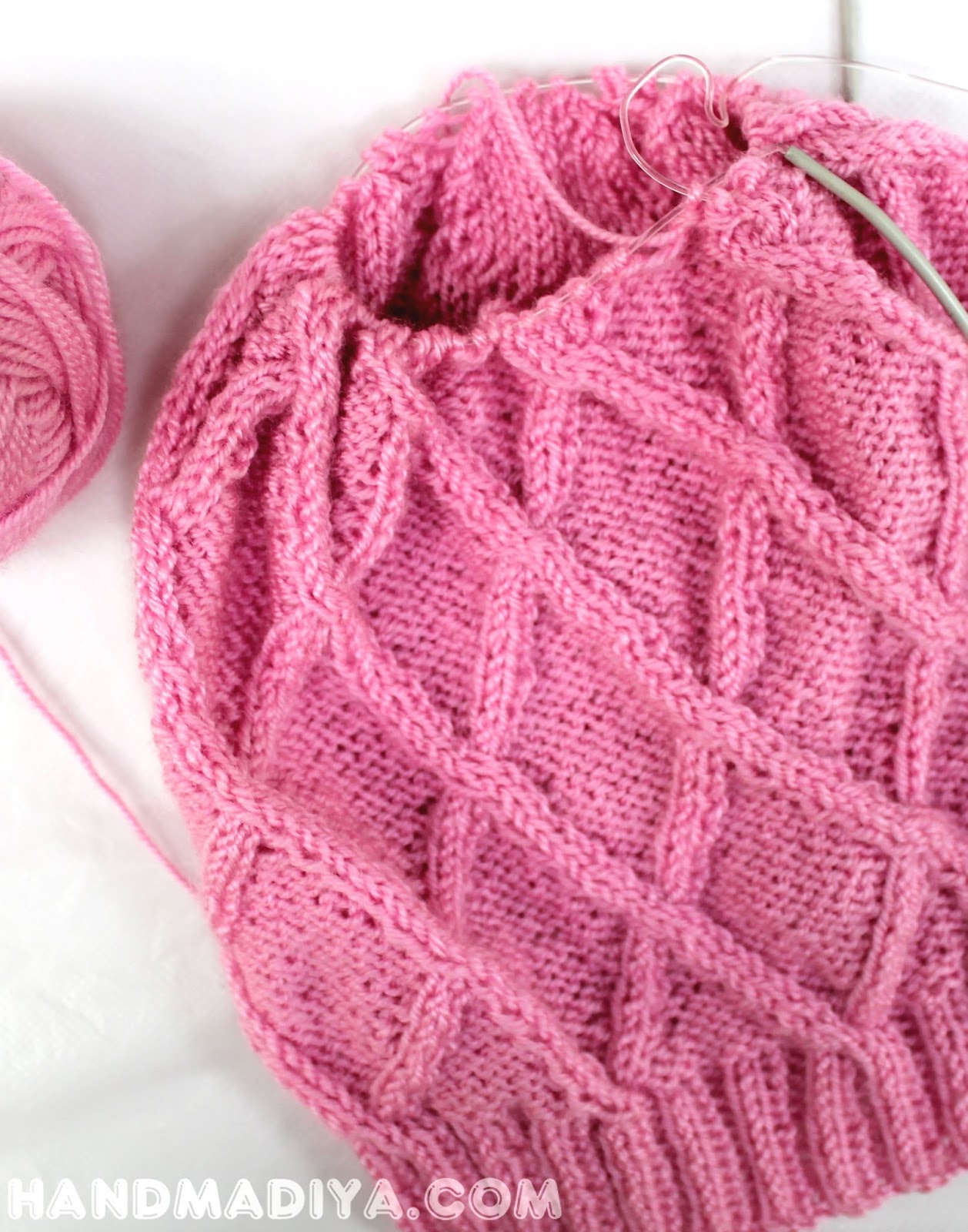 связала шапочку для девочки. cap for girls, knitting связала шапочку для девочки. cap for girls, knitting
