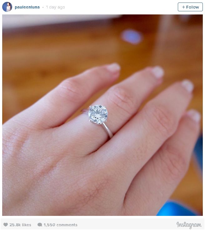 Popular Manila Pauleen Luna Engagement Ring Bossing na Love at First