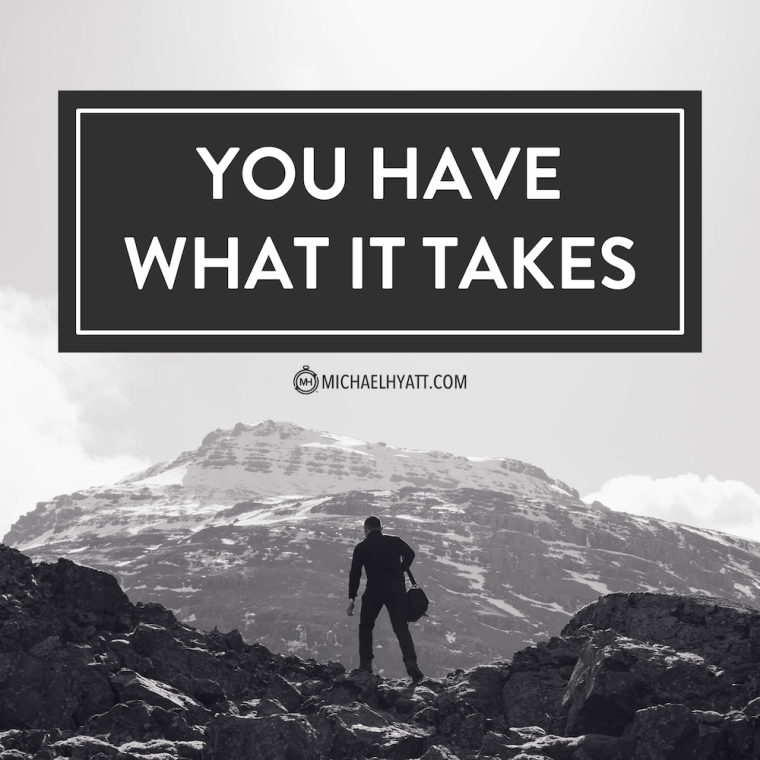 Take what you have. Take what you have