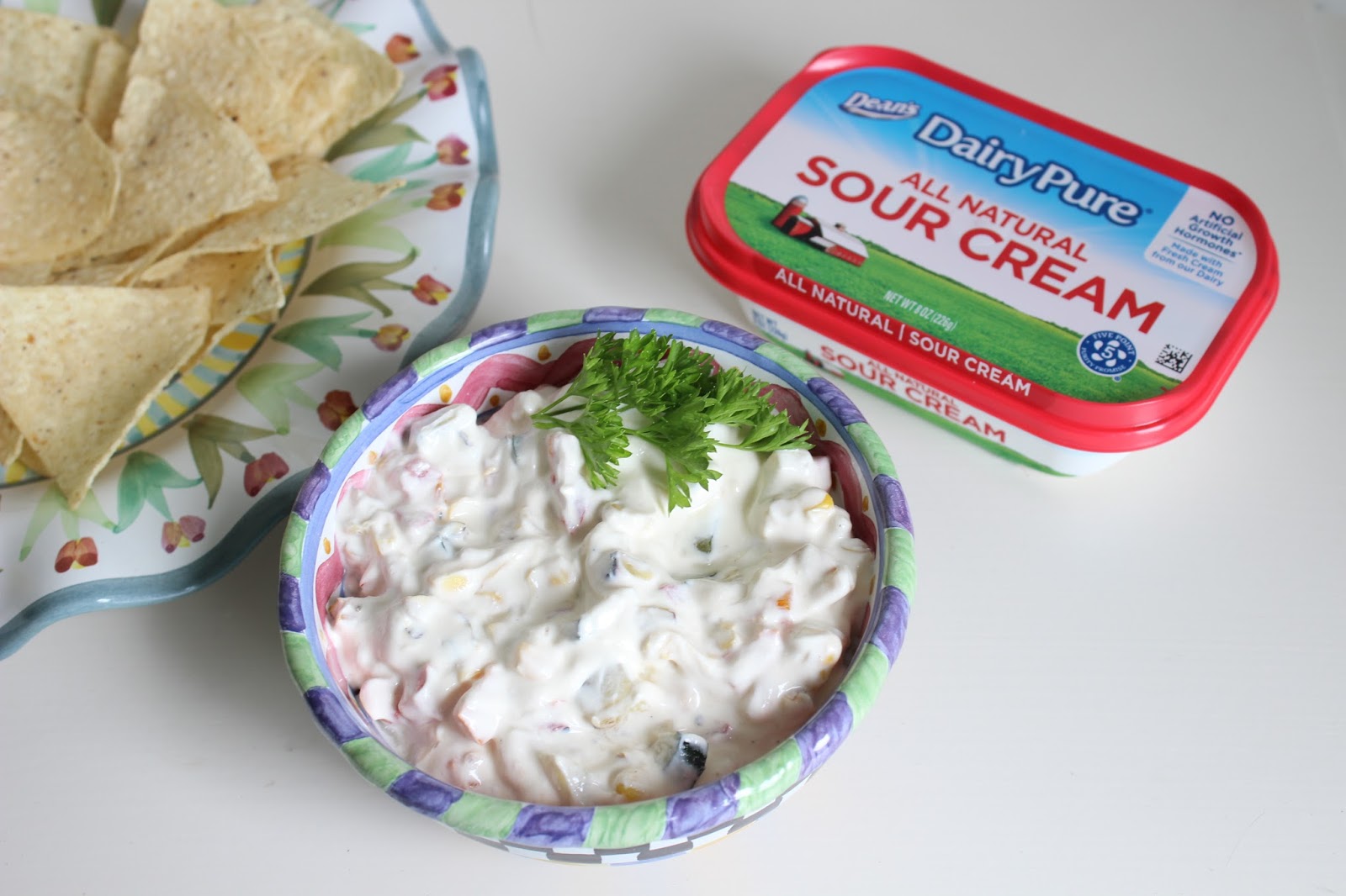 A Sampling Bee Roasted Veggie Dip Recipe Featuring Dean's DairyPure