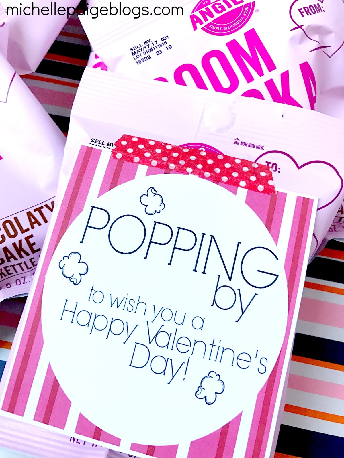 Michelle Paige Blogs Popping And Popcorn Printable Valentines