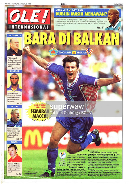 YUGOSLAVIA VS CROATIA DAVOR SUKER YUGOSLAVIA VS CROATIA DAVOR SUKER