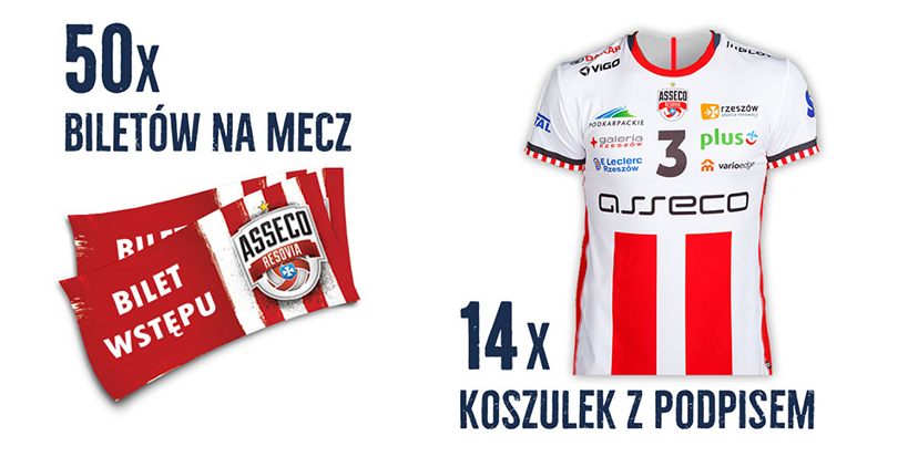 Wygraj koszulkę Asecco Resovia z podpisem zawodników Konkurs