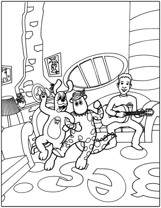 Wiggles Colouring Sheets