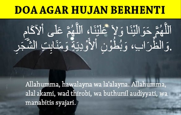 Doa Agar Hujan Reda<script async src=