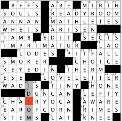 Rex Parker Does the NYT Crossword Puzzle: Brazilian port of 1.4 million /  TUE 1-10-12 / Actor Sam of stage screen / Lapel attachment / One not  looking for individual glory