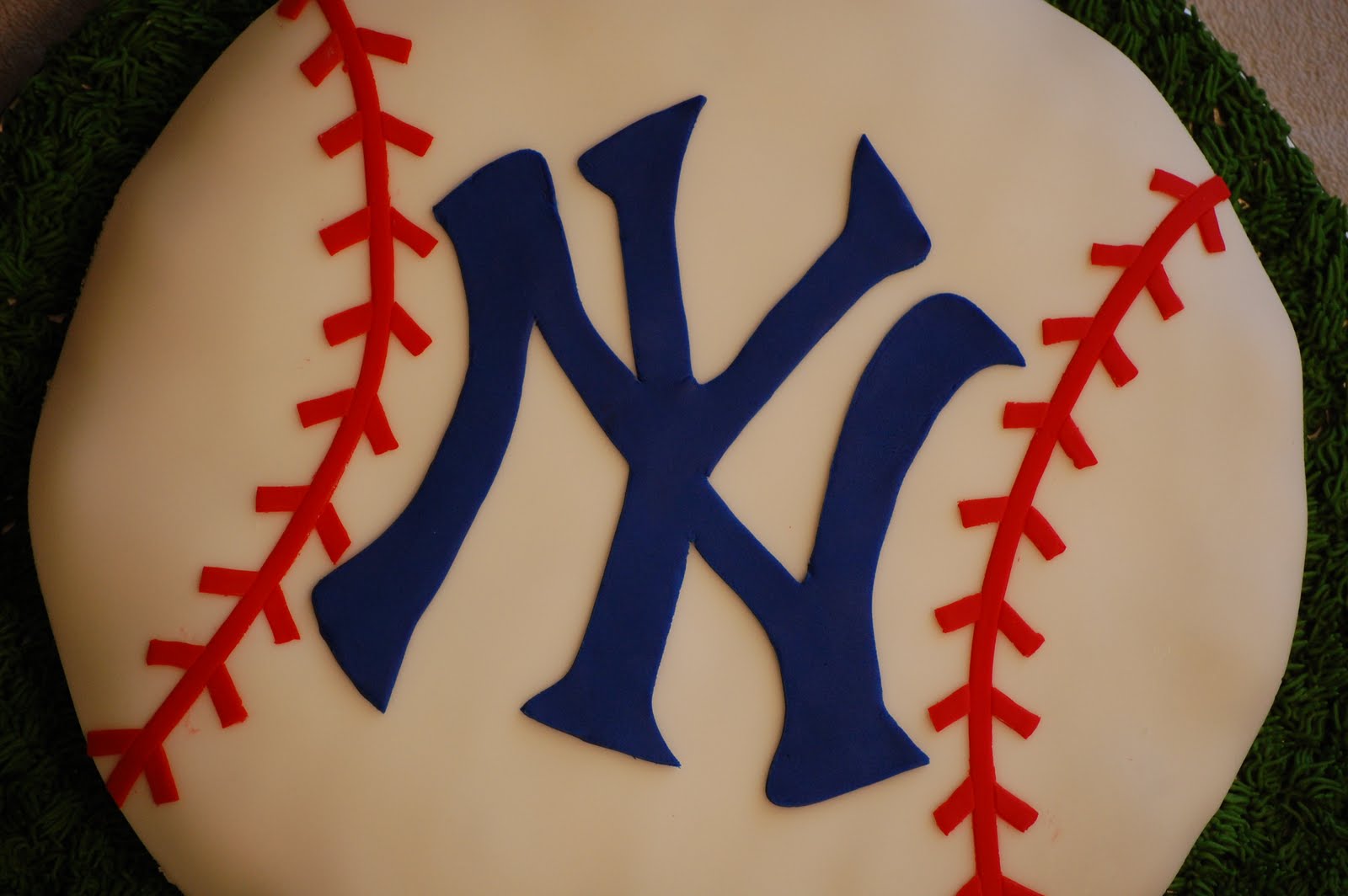 Yankees Birthday Cake York Yankee Happy Cakes Cupcake Banner Cupcakes Baseb...