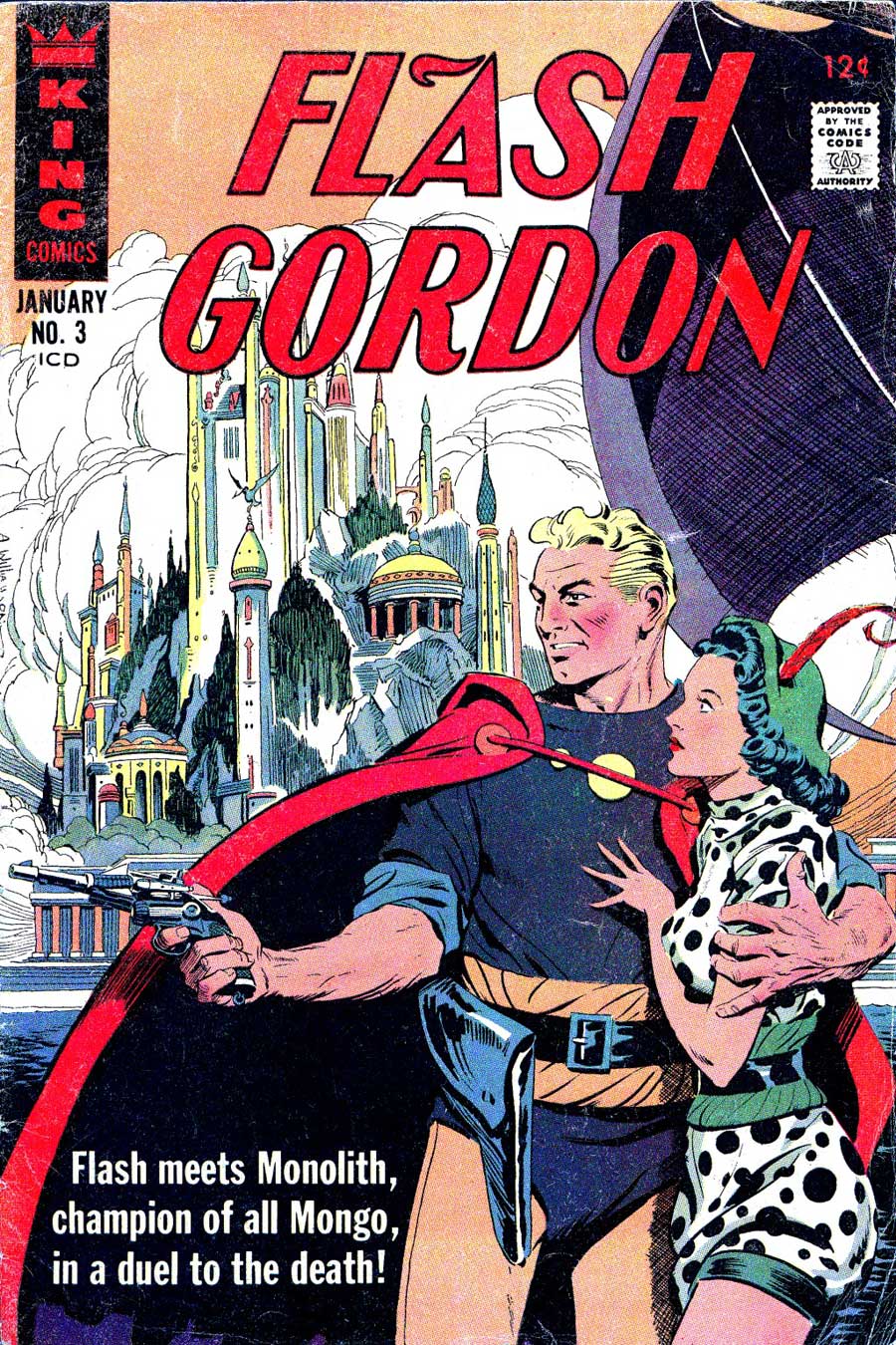 Flash Gordon v4 #3 1960s silver age science fiction comic book cover art by Al Williamson Flash Gordon v4 #3 1960s silver age science fiction comic book cover art by Al Williamson