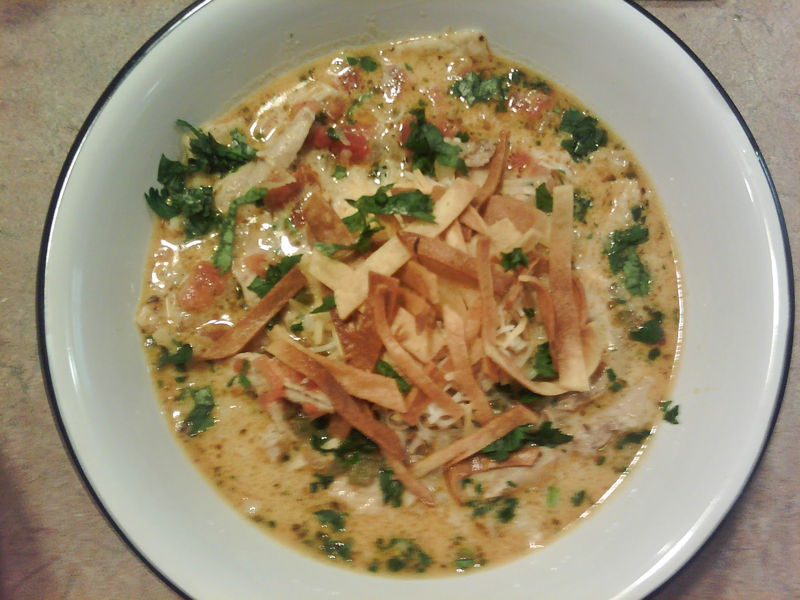 Recipe du Jour Chipotle Chicken Tortilla Soup