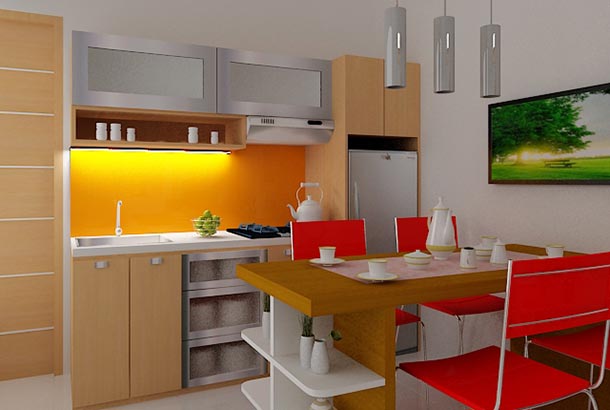 Desain Dapur Mungil Minimalis Yang Tetap Keren - Karya Nyata Ragam