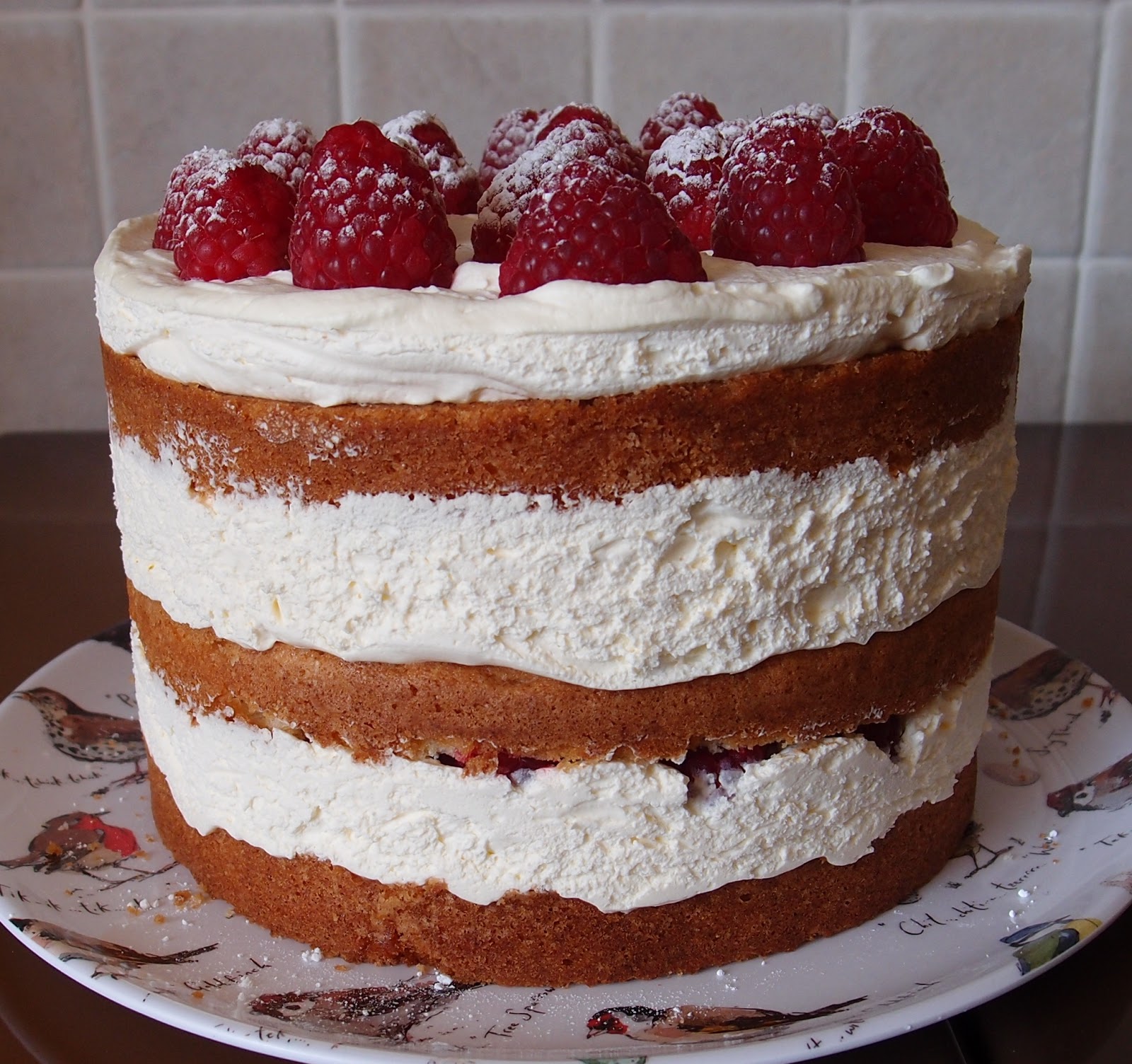 The Caked Crusader Raspberry and cream Victoria sponge