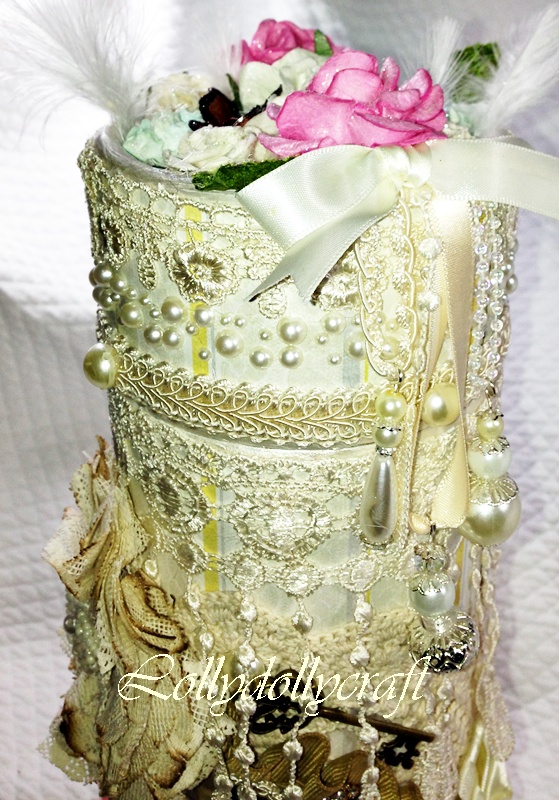 lollydollycrafts Tutorials Altered Wine Bottle Gift Box