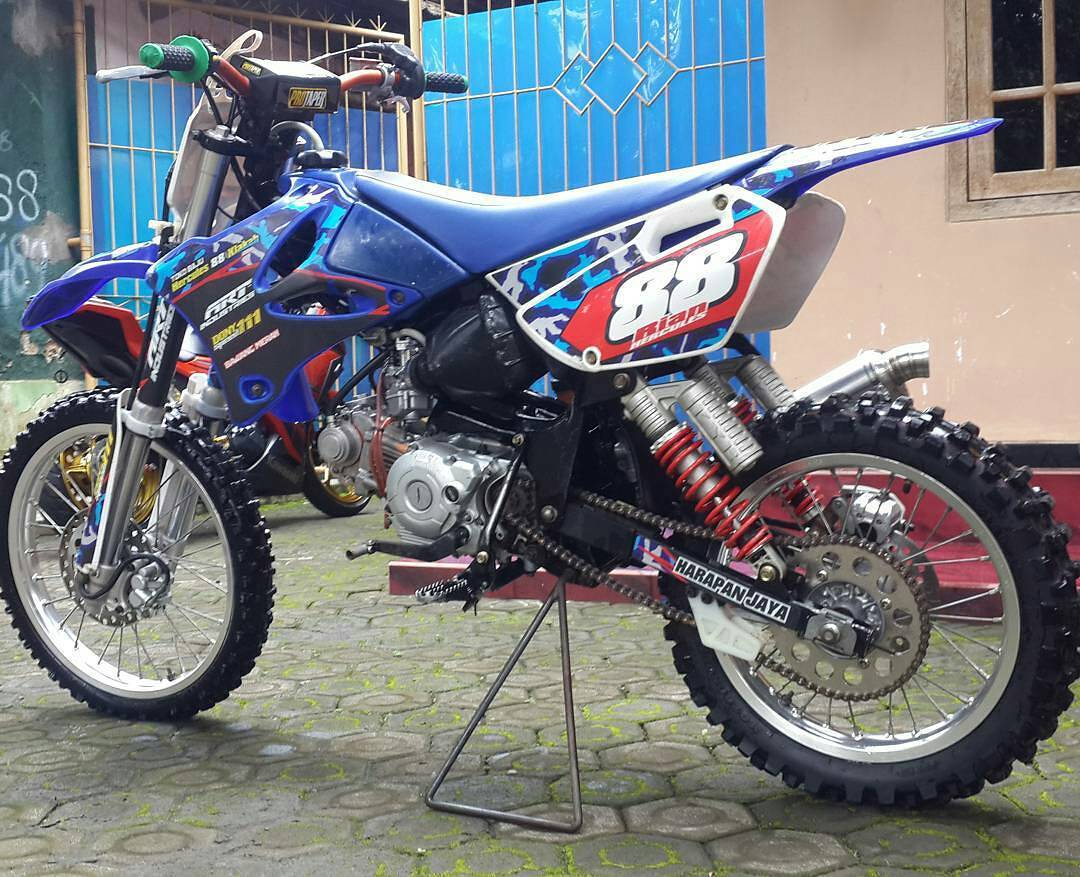 Bebek Modif Jupiter Z grasstrack Ala Motor Cross Terbaru 