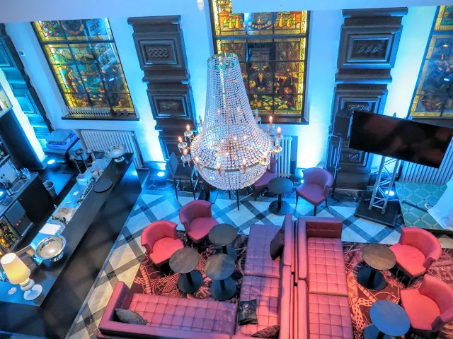 Bar at the Radisson Blue Plaza Hotel in Helsinki, Finland