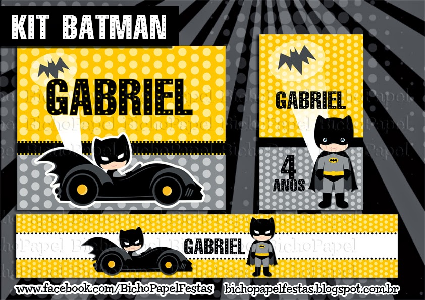 Casinha de Criança: Kit Festa Batman Para Imprimir Grátis