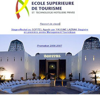 rapport de stage Management Touristique