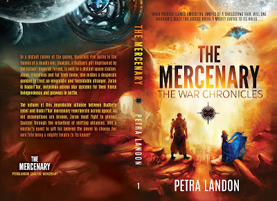 Full-Wrap Cover Image of The Mercenary by Petra Landon The Mercenary, Petra Landon, Cover Reveal, Featured Title